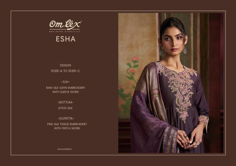 Omtex esha pochampally silk dress materials wholesale